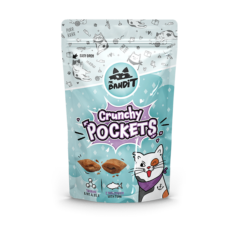 Ласощі для котів Містер Бандіт Mr.Bandit хрусткі подушечки з тунцем для котів, 40 г термін до 12.25