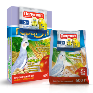 Корм Хоббі Міл Говорун Медіум для середніх папуг 600 г, O.L.KAR