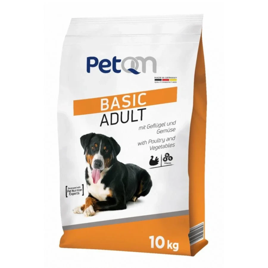 Сухий корм для дорослих собак PetQM Basic Adult з птахом та овочами 10 кг