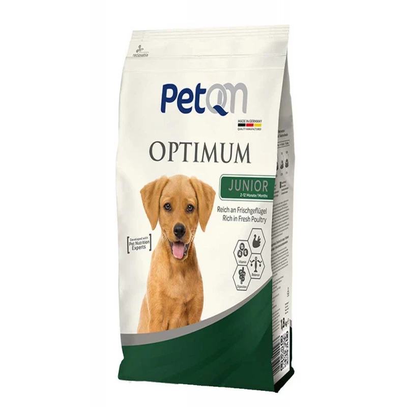 Сухий корм PetQM Dog Optimum Junior юніор зі свіжим птахом для собак 15 кг