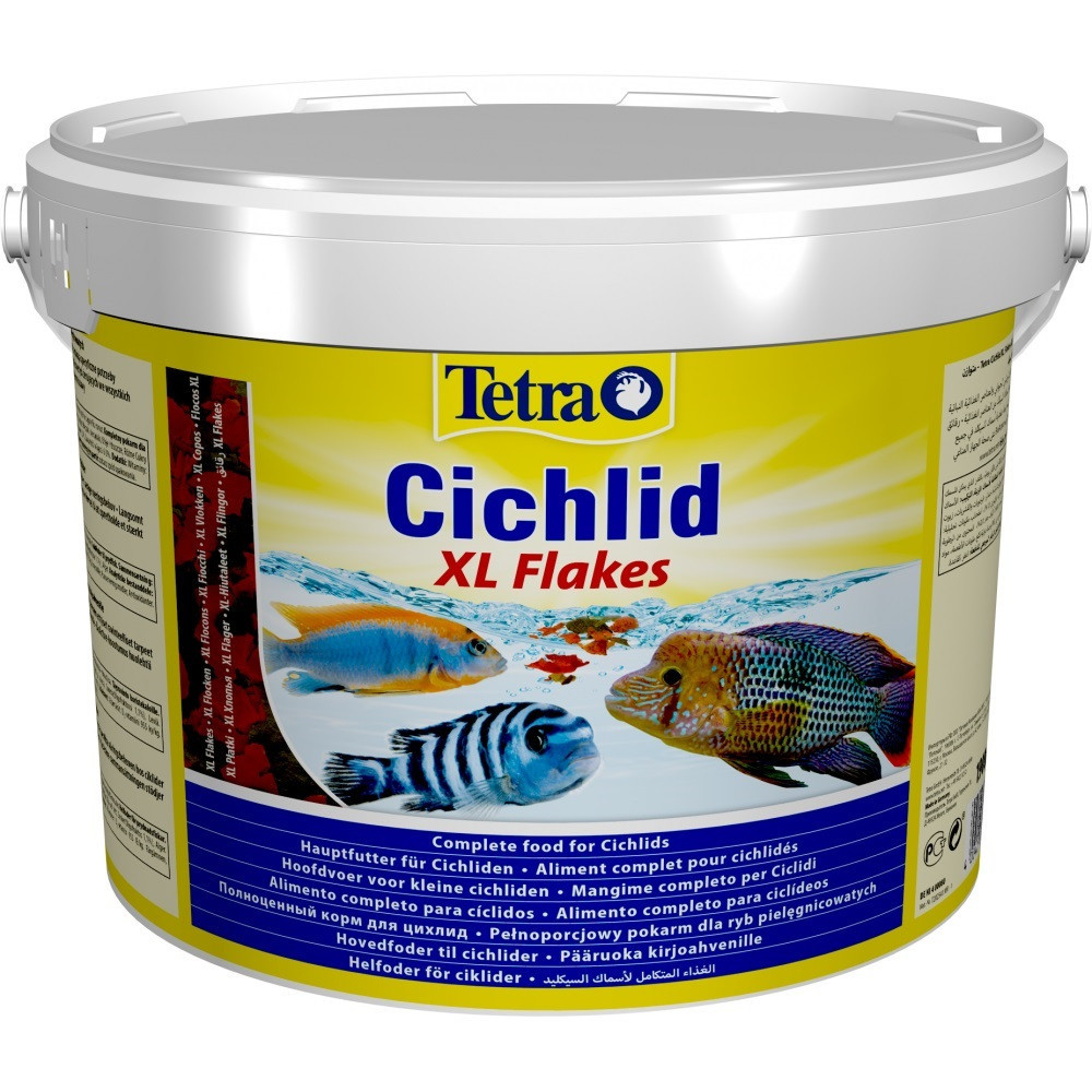 Сухий корм Тетра Tetra Cichlid XL Flakes для всіх цихлід (пластівці), 1.9 кг