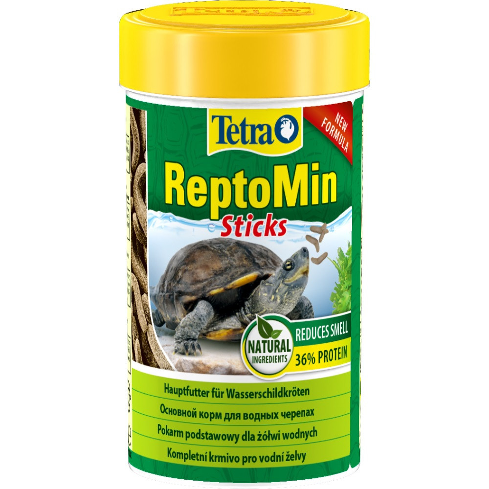 Сухий корм для водоплавних черепах Тетра Tetra ReptoMin для черепах (палички), 22 г