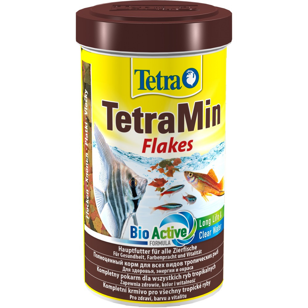 Сухий корм для акваріумних риб Тетра Tetra Min Flakes для рибок (пластівці), 100 г