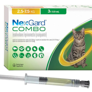 NexGard Combo (НексГард Комбо) Краплі від бліх кліщів і гельмінтів для кішок 2.5 - 7.5 кг (L) №1 піпетка 0.9 мл