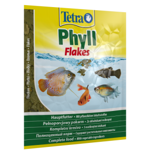 Сухий корм для акваріумних риб Тетра Tetra Phyll Flakes для травоїдних рибок (пластівці), 12 г