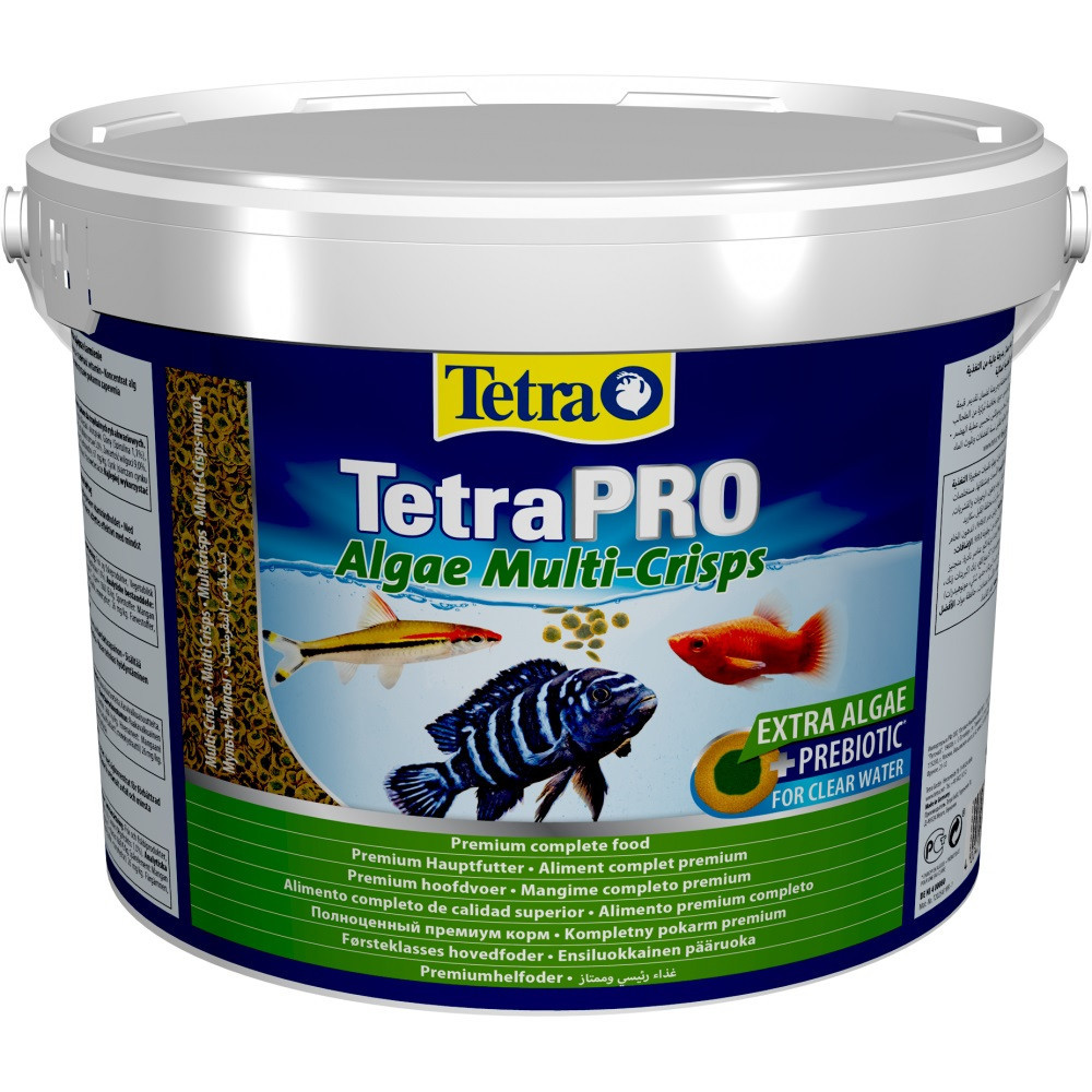 Сухий корм для акваріумних риб Тетра Tetra PRO Algae Multi-Crisps для травоїдних рибок (чіпси), 1.9 кг