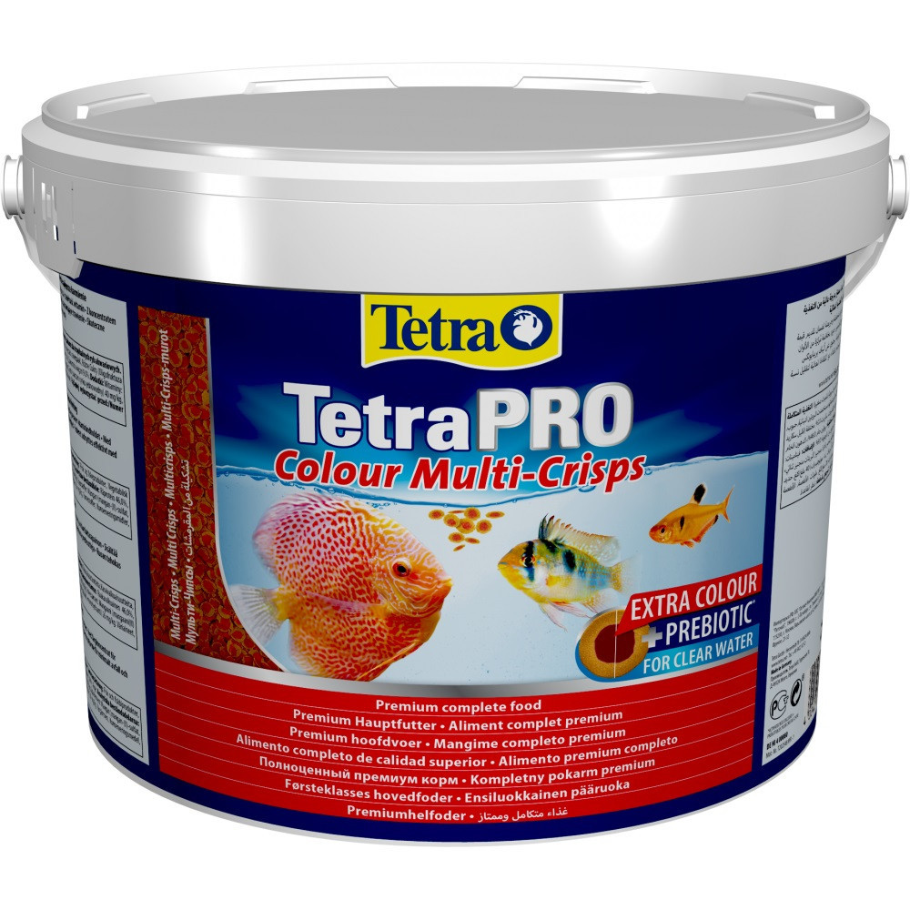Сухий корм для всіх акваріумних риб Тетра Tetra PRO Colour Multi-Crisps для яскравого забарвлення рибок (чіпси), 2.1 кг