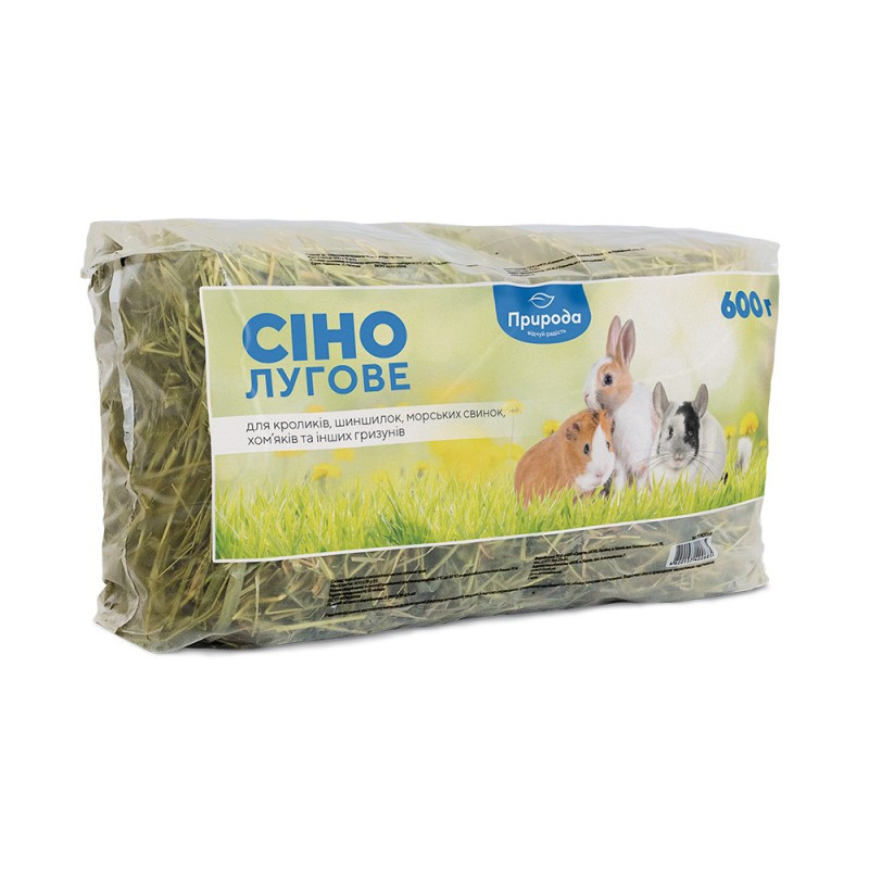 Лугове сіно для гризунів 600 г, Природа