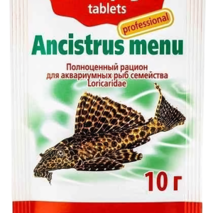 Корм для анциструсів Ancistrus Menu таблетки 10 г, Акваріус