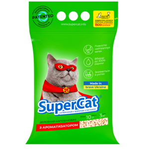 Деревний наповнювач SuperCat з ароматизатором 3 кг