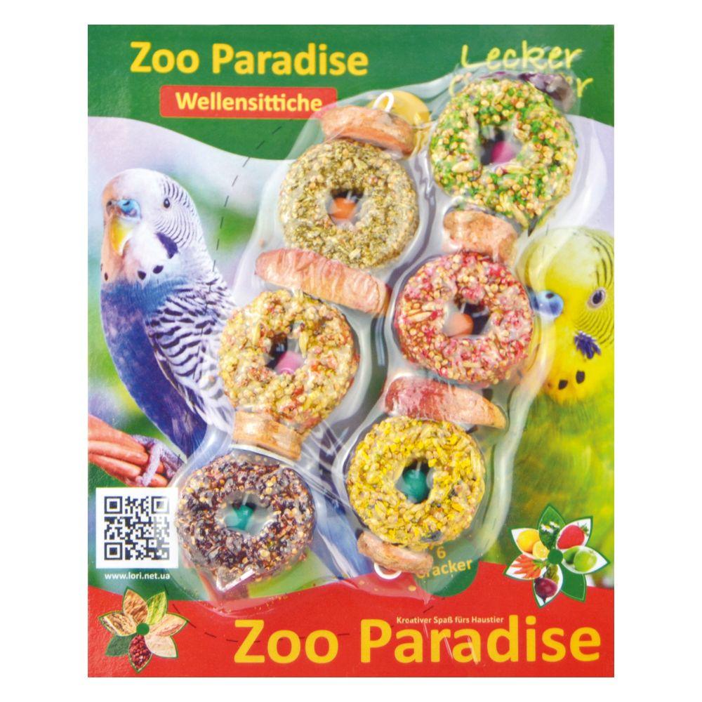 Ласощі для папуг Гранд Крекер ZOO PARADISE для хвилястих папуг (2 шт)