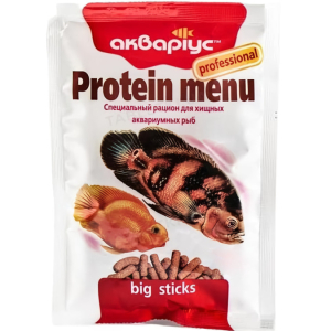 Корм для риб Protein Menu (Протеїн меню) палички 30 г, Акваріус