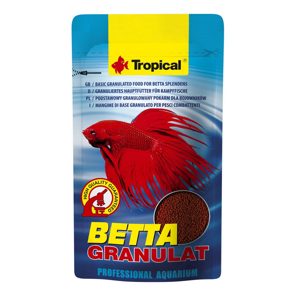 Сухий корм для декоративних риб Тропікал Tropical Betta Granulat для півників (гранули), 10 г