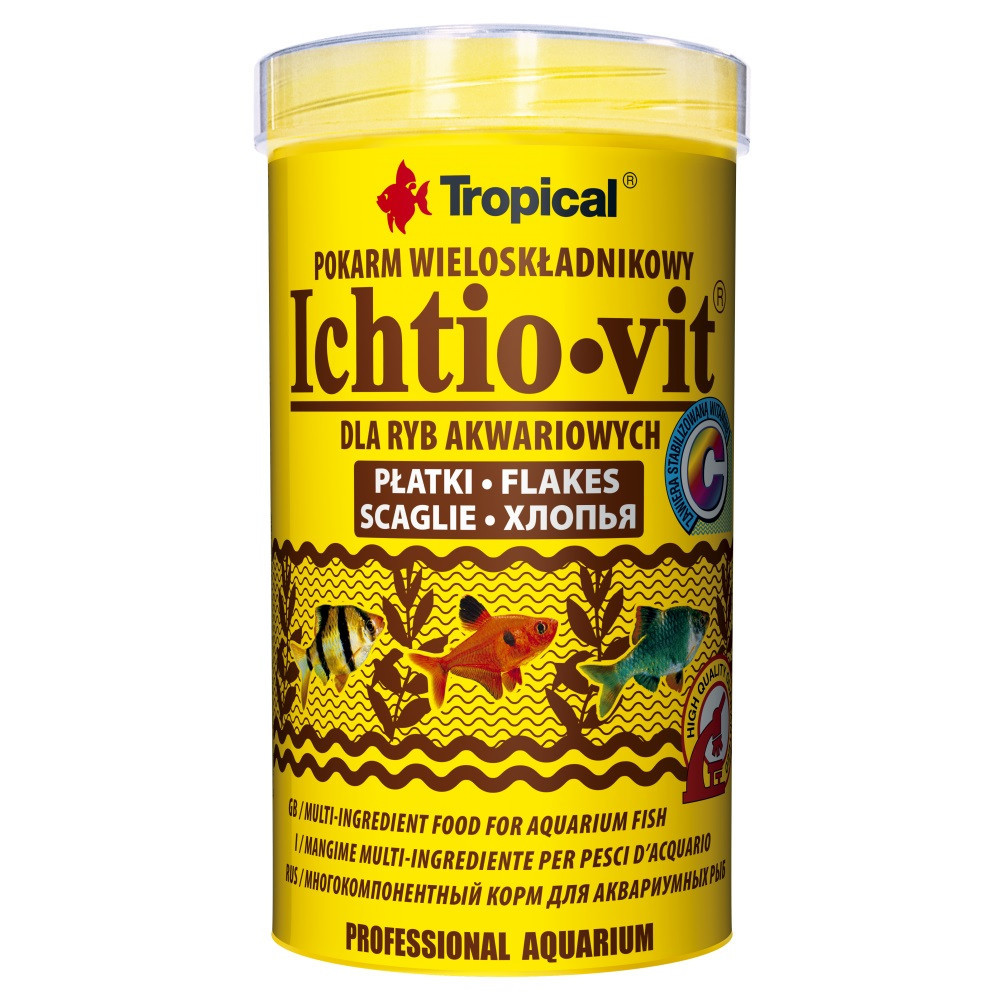 Сухий корм для акваріумних риб Тропікал Tropical Ichtio-Vit для рибок (пластівці), 50 г
