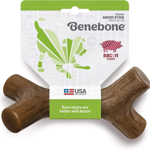 Жувальна іграшка для собак Бенебон Benebone Bacon Stick кленова гілка зі смаком бекону для собак до 13 кг (розмір S)