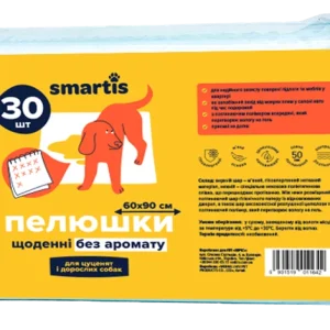 Пелюшки щоденні 60х90см 60г/6г (30шт) Smartis