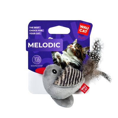 Іграшка для котів WAUCAT Fun Melodic Пташка зі звуковим чипом 130 мм