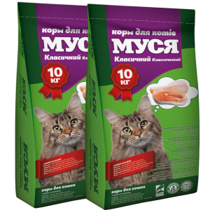 Корм для кішок Муся класік 1 + 1 (20 кг)
