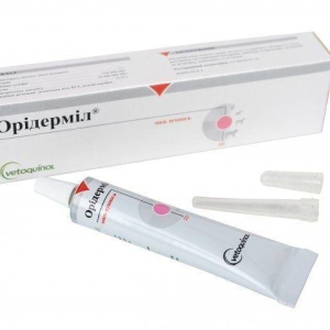 Орідерміл 10 г вушна мазь, Biowet Vetoquinol (термін придатності до 03.2026 р)