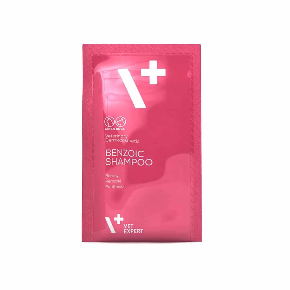 VetExpert Benzoic Shampoo ВетЕксперт Бензойний шампунь для собак та котів 15 мл упаковка №20 саше