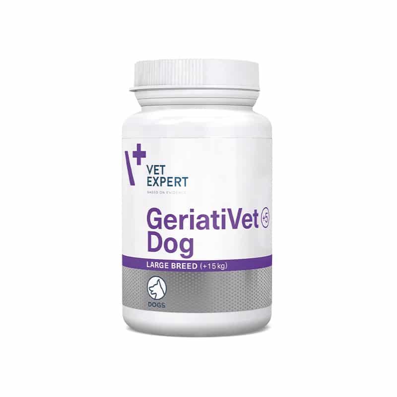 Харчова добавка VetExpert GeriatiVet Dog Large Breed (ГеріатіВетДогЛБ) для старіючих собак вагою від 15 кг, 45 таблеток