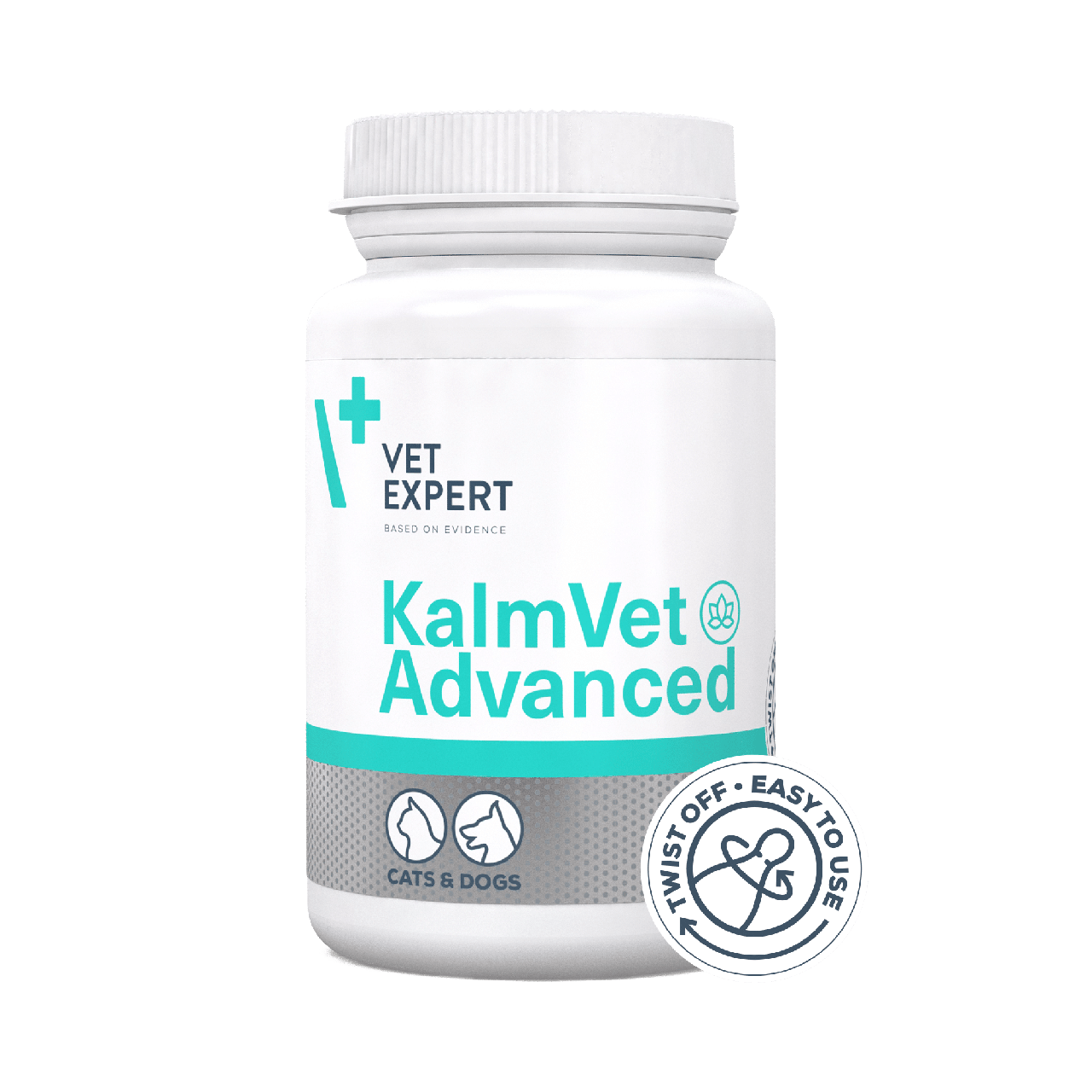 Кормова добавка KalmVet Advanced (КалмВет Едвансд) заспокійливий препарат для собак і кішок 60 капсул