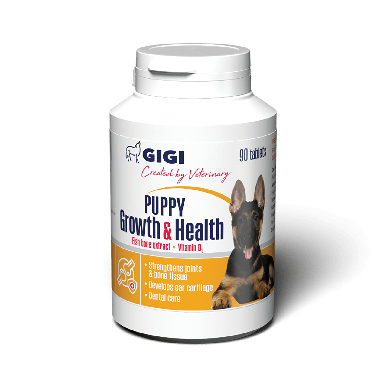 Вітаміни GIGI PUPPY Growth & Health для зміцнення суглобів і кісткової тканини у цуценят, 90 таблеток
