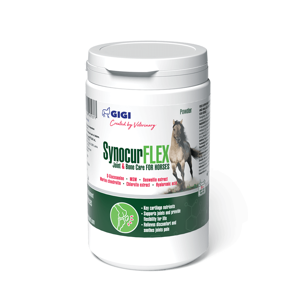 Вітаміни GiGi Synocur FLEX Joints & Bones для профілактики та лікування суглобів у коней порошок 450 г