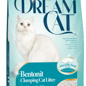 Бентонітовий наповнювач Dream Cat (Дрім Кет) для котячих туалетів з ароматом марсельського мила, 10 л (8.5 кг)