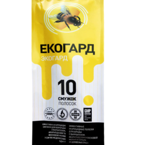 Екогард смужки 10шт (проти вароатозу, акарапідоз і воскової молі) (термін придатності до 03,2027 р)