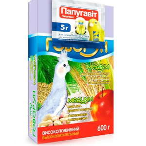 Корм Хоббі Міл Говорун Медіум для середніх папуг 600 г, O.L.KAR