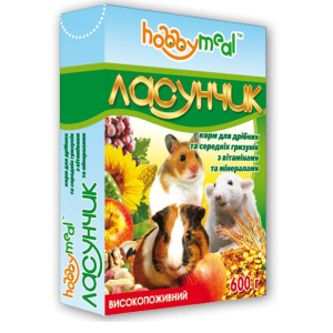 Корм Хоббі Міл Ласунчик Медіум для для дрібних і середніх гризунів 600 г, O.L.KAR