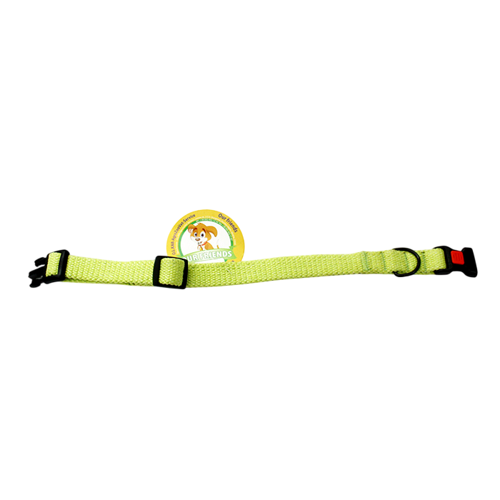 Нашийник 4511 20мм (30-40) "MILANGE" одинарний з фастексом (Салатовий)