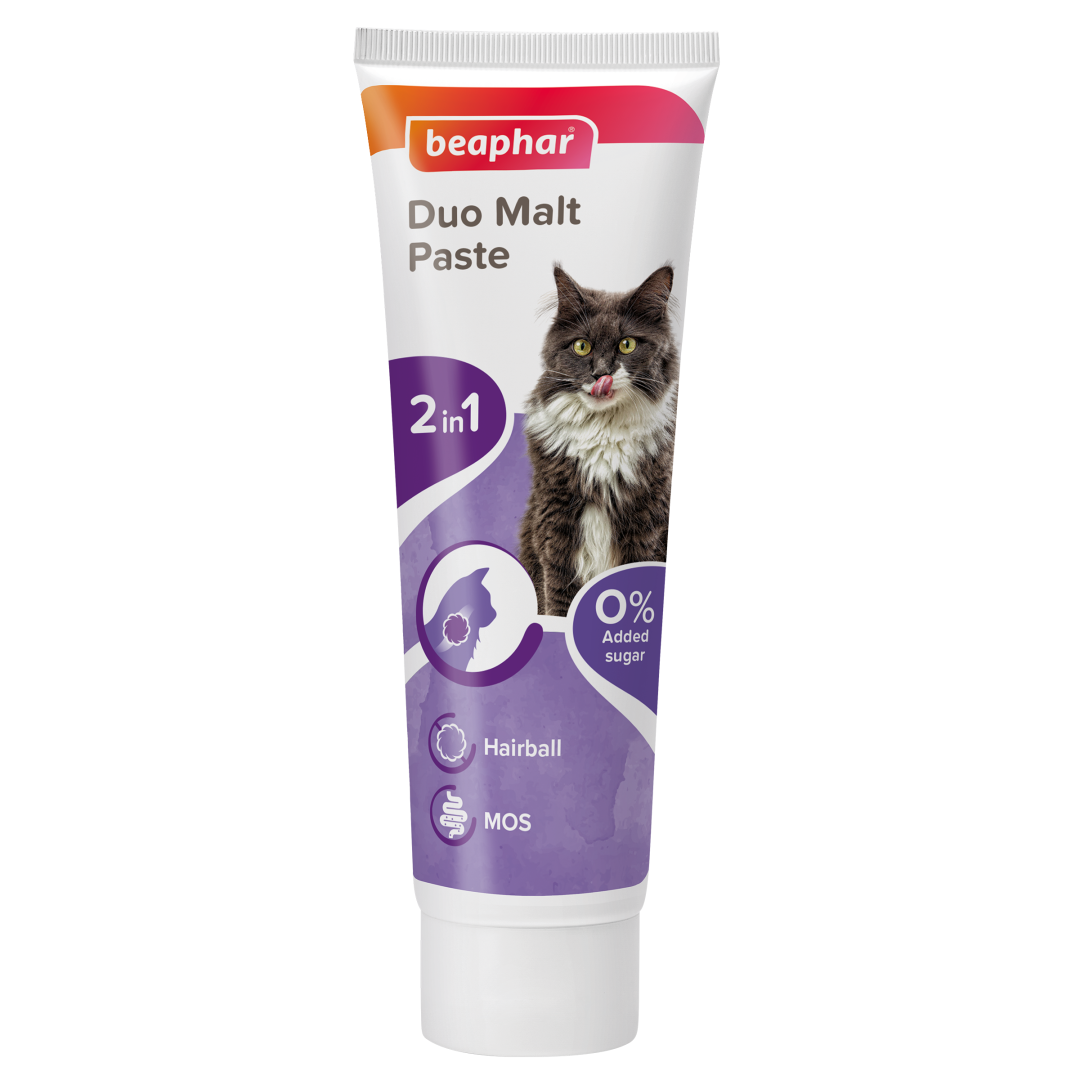 Duo Malt Paste (Подвійна Мальт паста) для кішок для виведення шерсті з шлунка 100 г, Beaphar