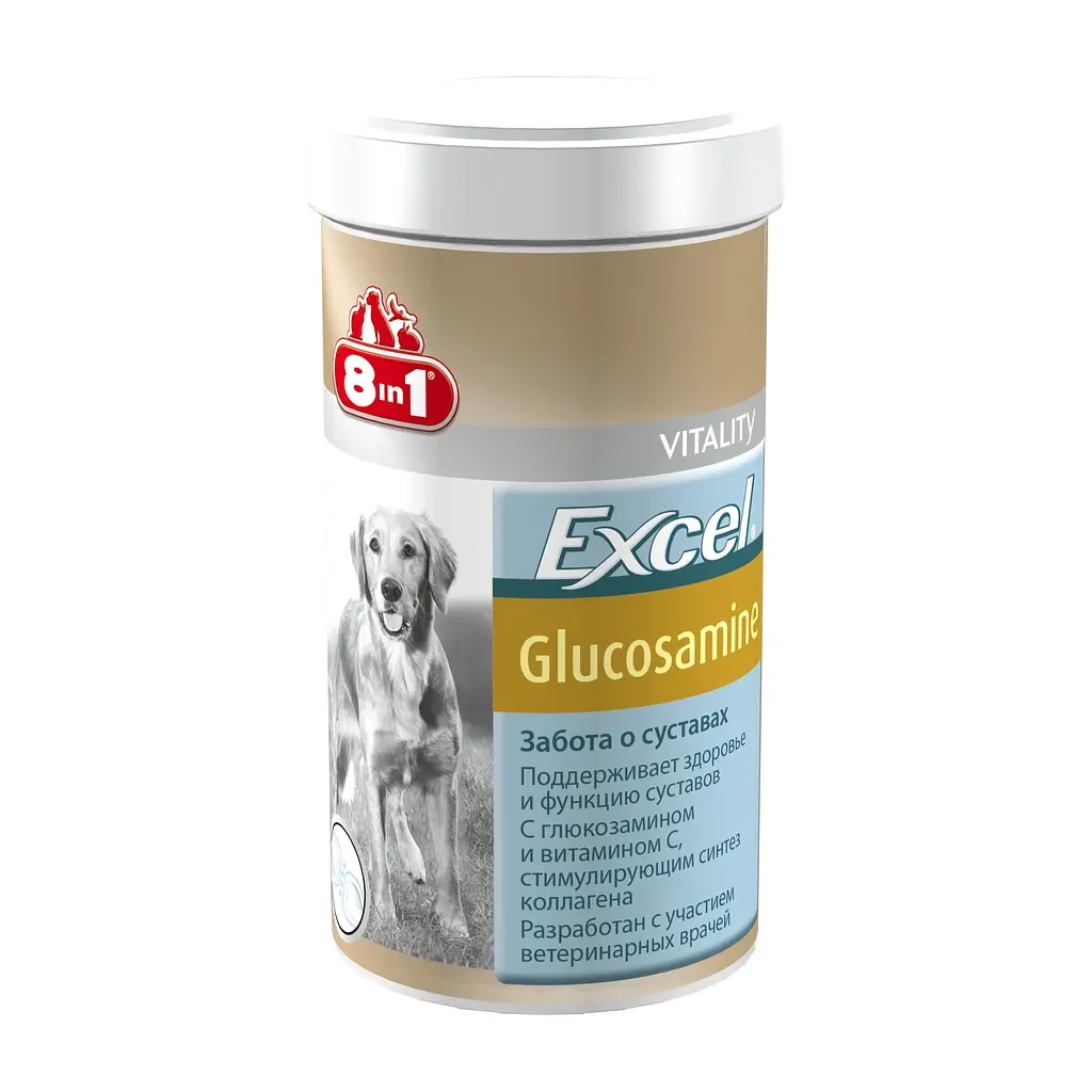 Хондропротектор 8in1 Excel Glucosamine для собак таблетки №55 таблеток (Глюкозамін для суглобів) 661827