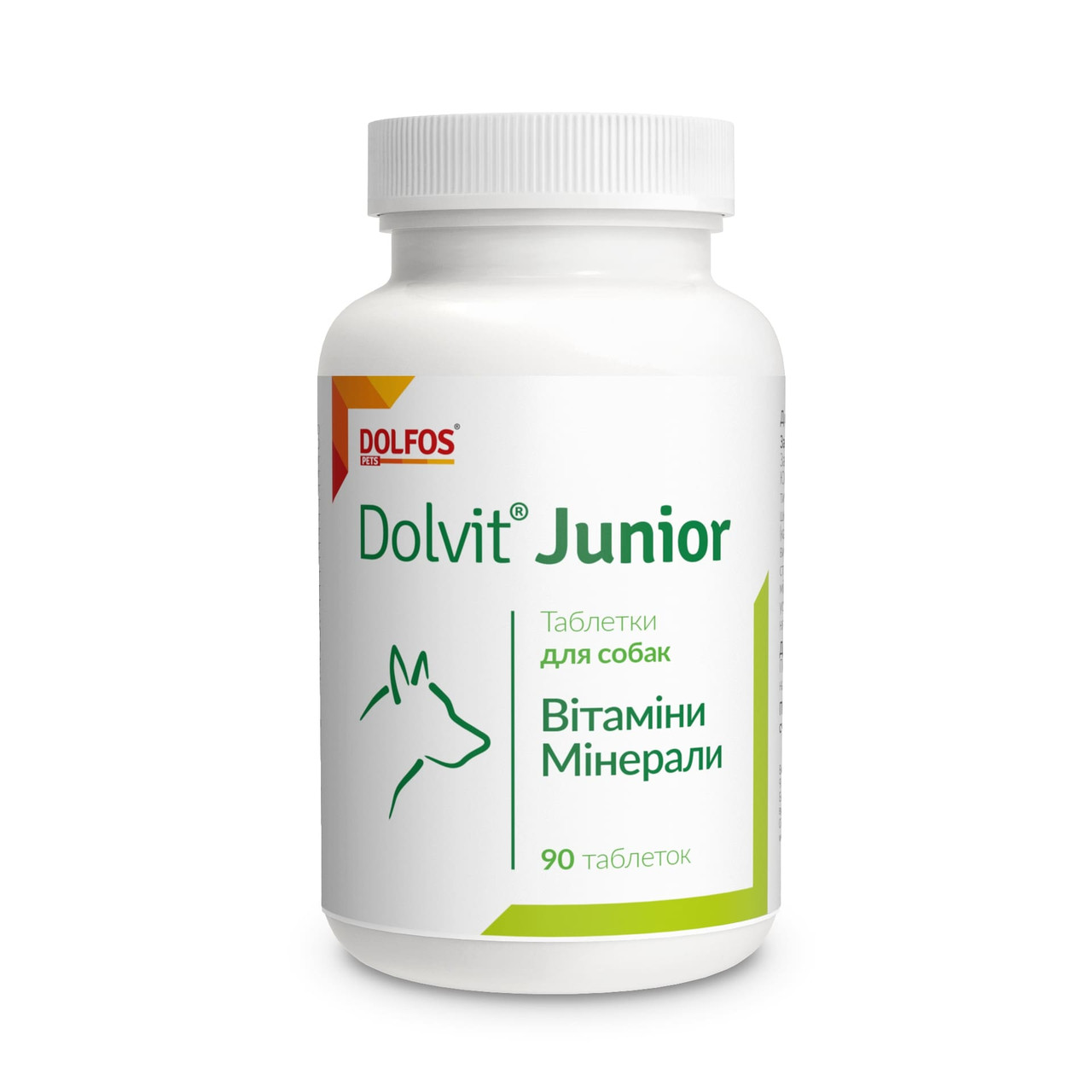 Вітамінно-мінеральна добавка для собак Dolvit Junior, 90 таб. (вітаміни)