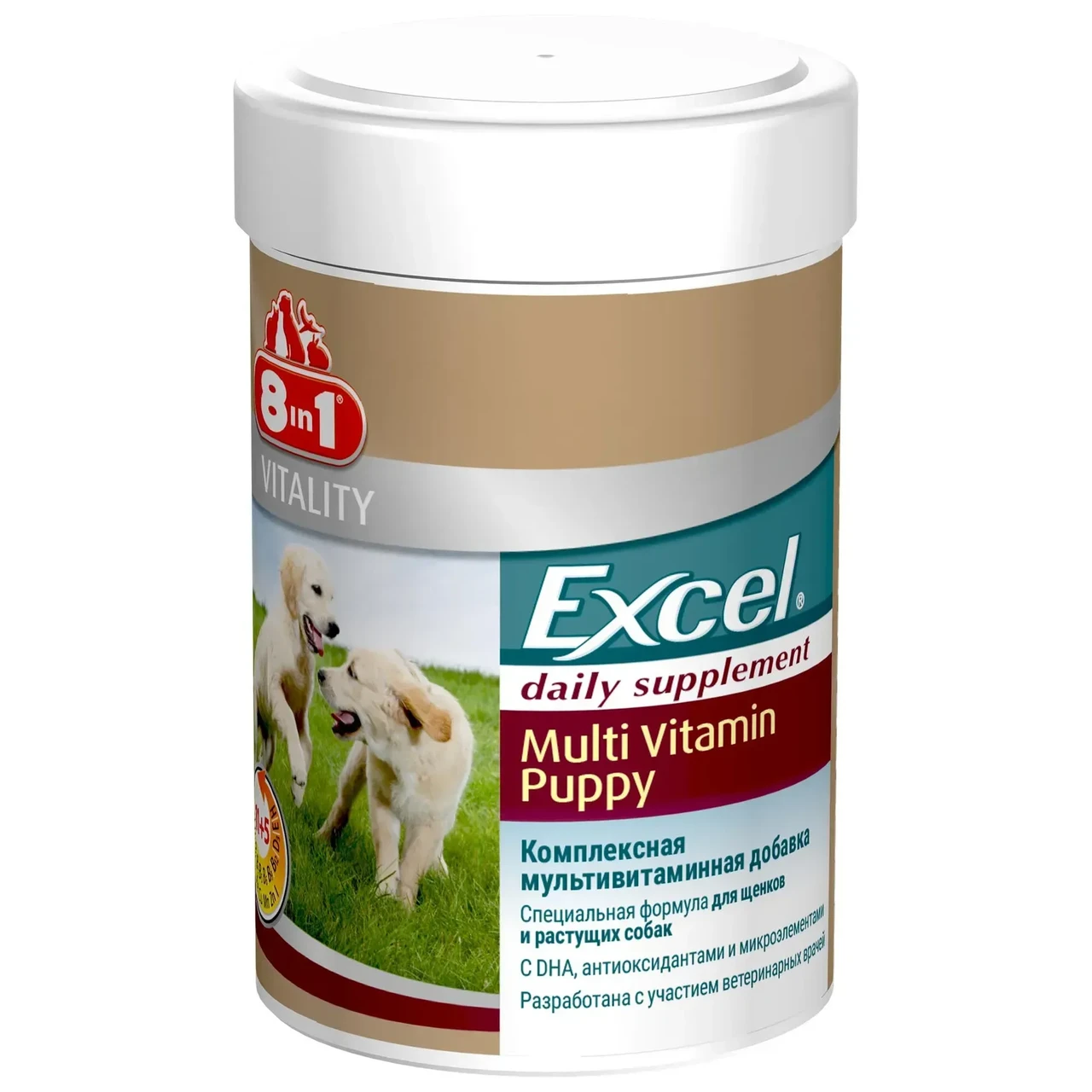 Мультивітамінний комплекс 8in1 Excel Multi Vit-Puppy для цуценят таблетки 100 шт (Е108634)