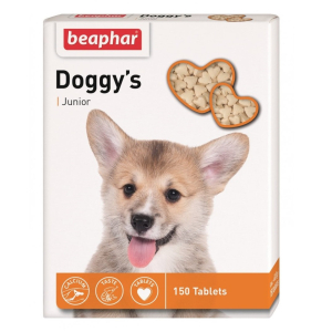 Вітаміни Beaphar Doggys Junior для собак, таблетки №150 (форма сердець)