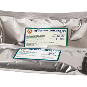 Присипка цинкова 10 % (упаковка 200 г), Укрзооветпромпостач