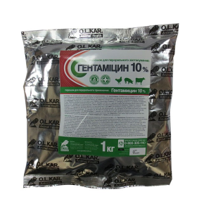 Гентаміцину порошок 10% 1кг