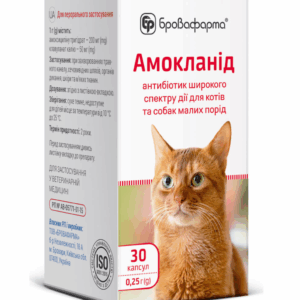 Амокланід капсули 0,25г №30 Бровафарма (Амоксицилін)