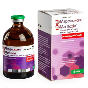 Марфлоксин 10% флакон 100 мл КРКА Словенія