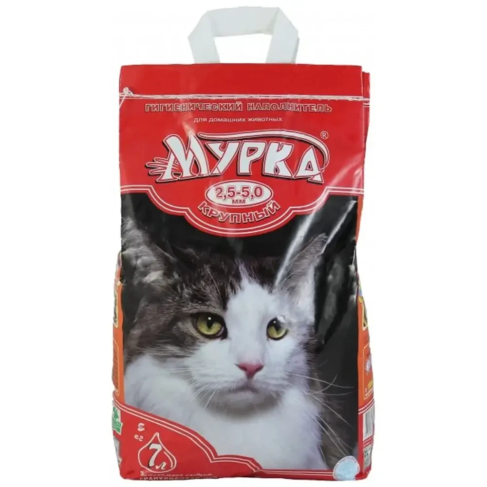 Бентонітовий наповнювач Мурка (червоний) гранула велика (2.5 - 5 мм), 5 кг