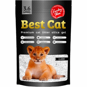 Силікогелевий наповнювач Бест Кет Best Cat White для котячого туалету, 3.6 л (1.8 кг)