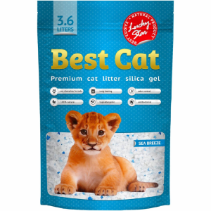 Силікогелевий наповнювач Бест Кет Best Cat Blue для котячого туалету, 3.6 л (1.8 кг)