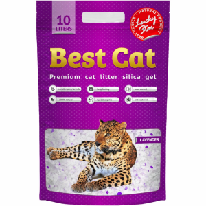 Силікогелевий наповнювач Бест Кет Best Cat Purple Lawender для котячого туалету, 10 л (5 кг)