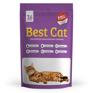 Силікогелевий наповнювач Бест Кет Best Cat Purple Lawender для котячого туалету, 3.6 л (1.8 кг)