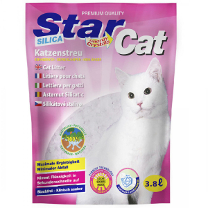 Силікагелевий наповнювач для котячого туалету StarCat Silica Cat Litter 3.8 л (Power Cat)