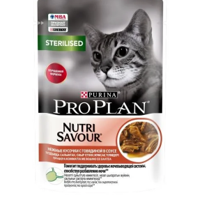 Корм Pro Plan Sterilised Nutrisavour для стерилізованих кішок з куркою 85 г Purina