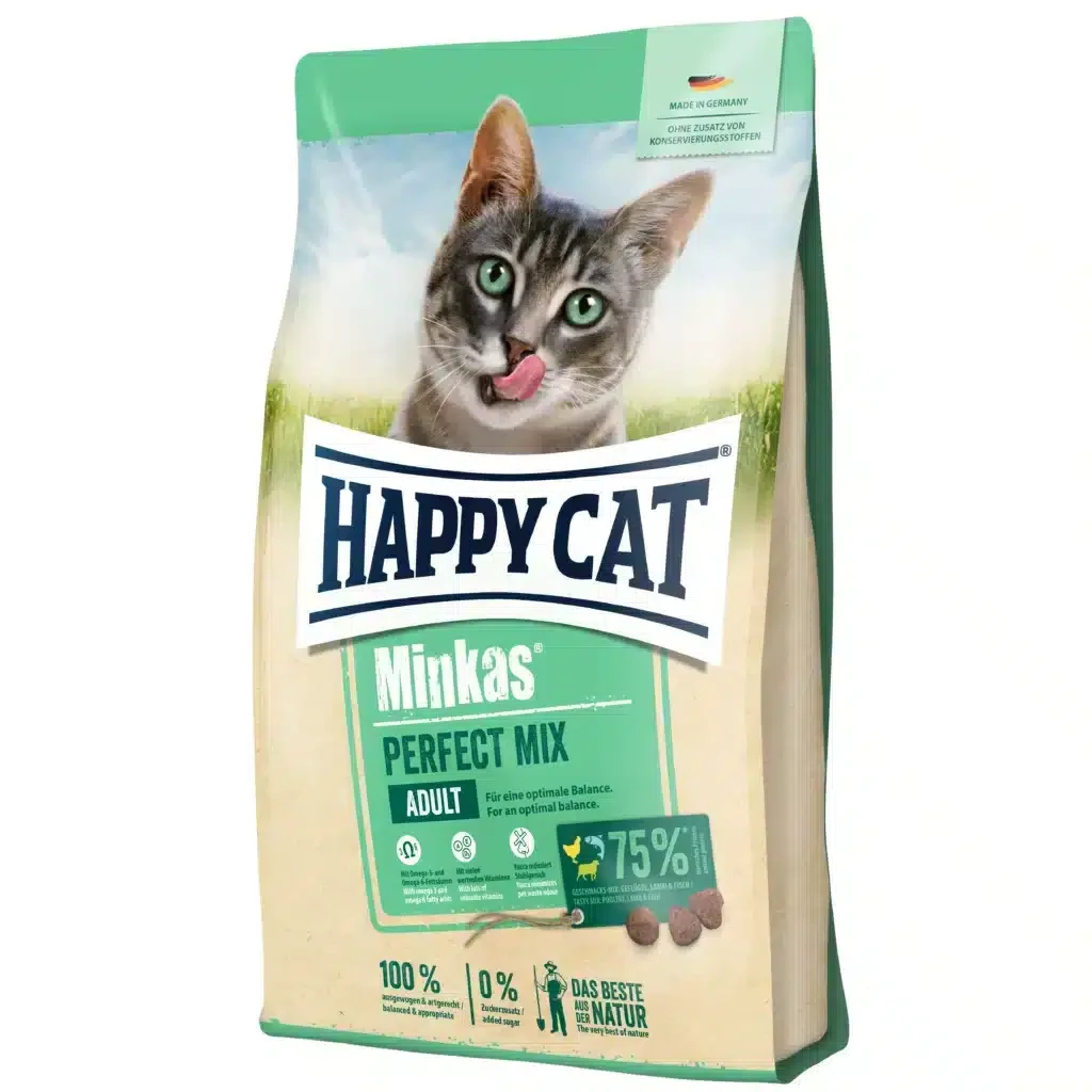 Happy Cat Minkas Perfect Mix корм для котів (птиця, ягня, риба), 500 г